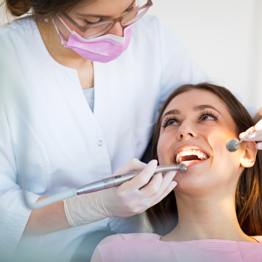 Teeth whitening in the dental office