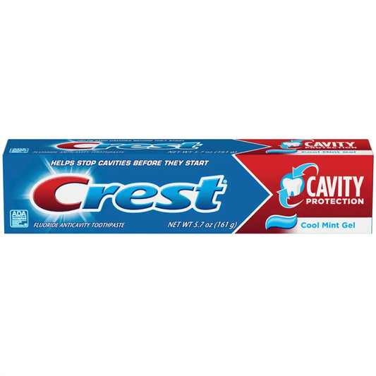 Toothpaste Crest Cavity Protection Cool Mint Gel 161g