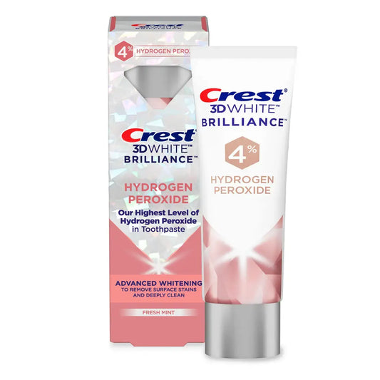 Toothpastes Crest 3D White Brilliance 4% Hydrogen Peroxide Fresh Mint 85g