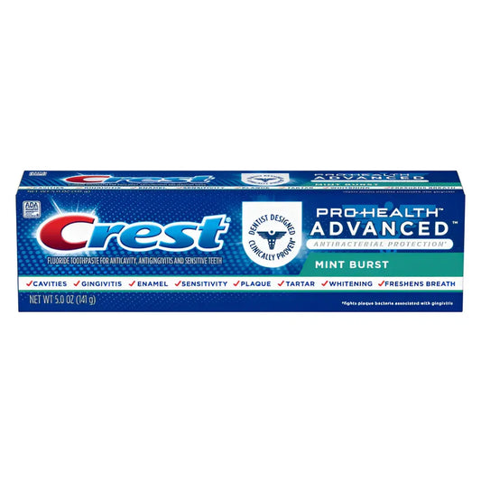 Toothpaste Crest Pro+Health Advanced Antibacterial Protection Mint Burst 141g