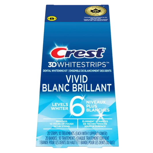 Whitening strips Crest Classic Vivid 6 Levels Whiter Whitestrips