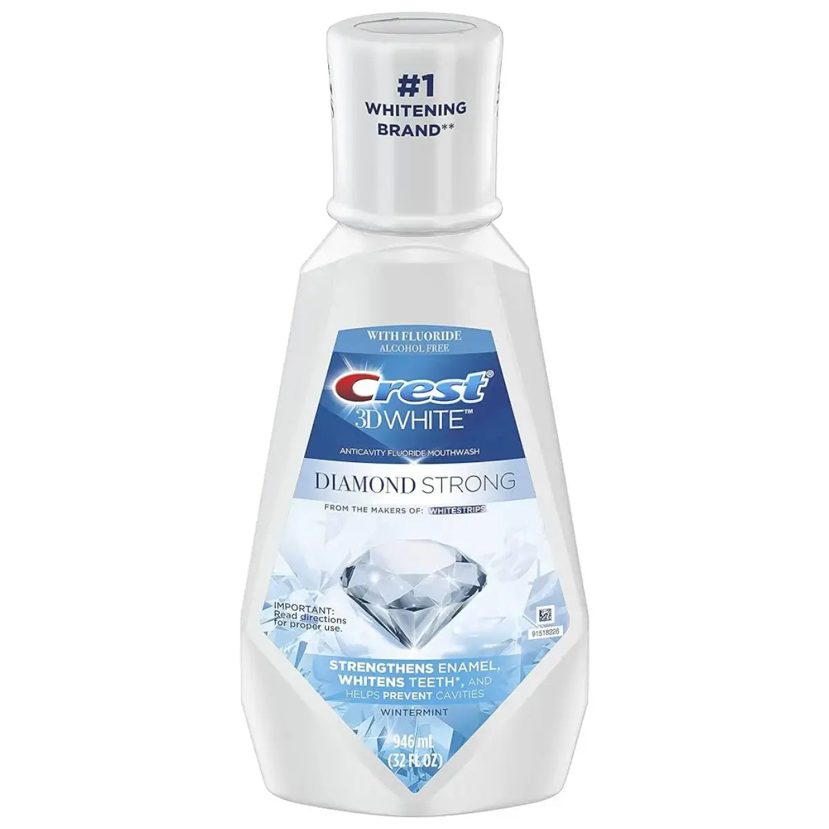 Mouthwash Crest 3D White Diamond Strong 946ml