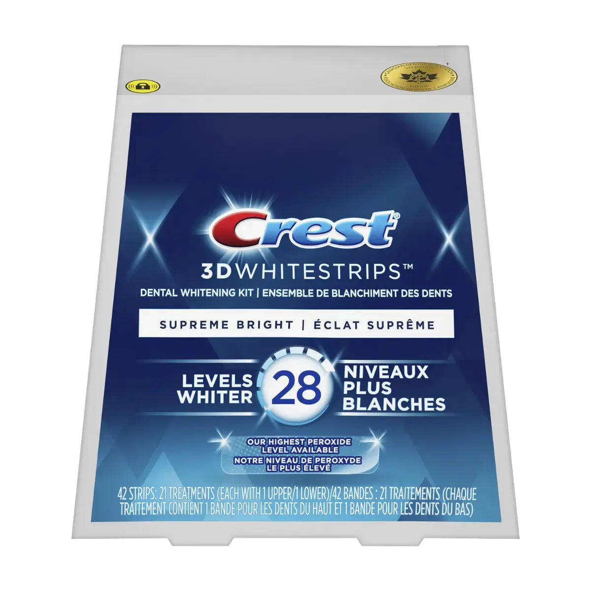 Whitening strips Crest Supreme Bright 28 Levels Whiter Whitestrips