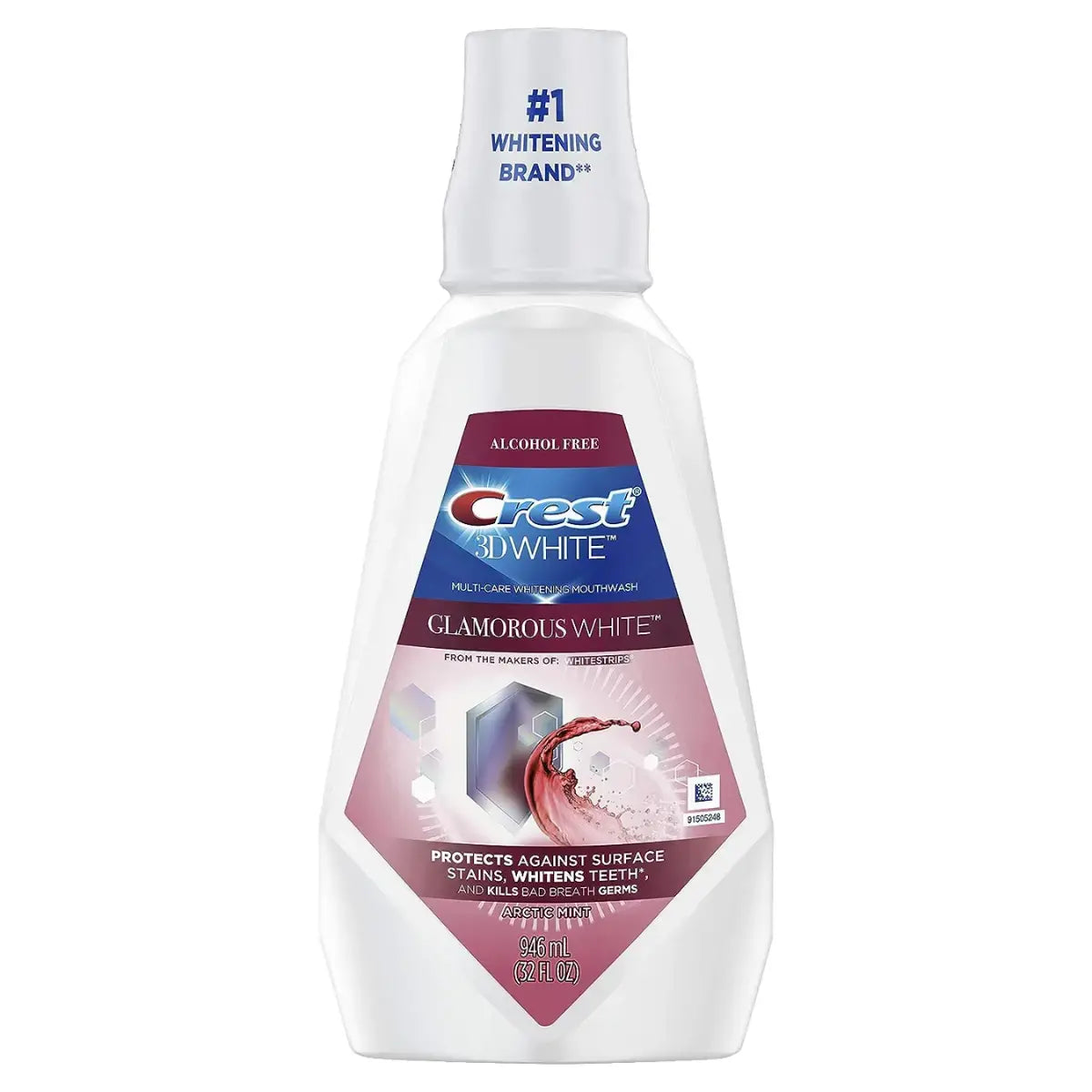 Mouthwash Crest 3D White Glamorous White 946ml