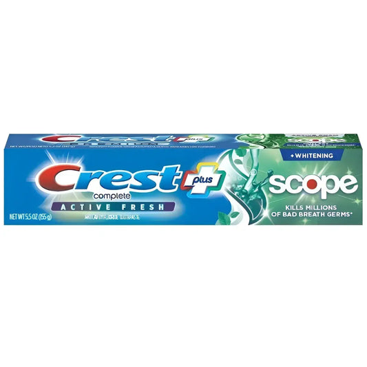 Toothpaste Crest Complete Plus Scope Active Fresh 155g