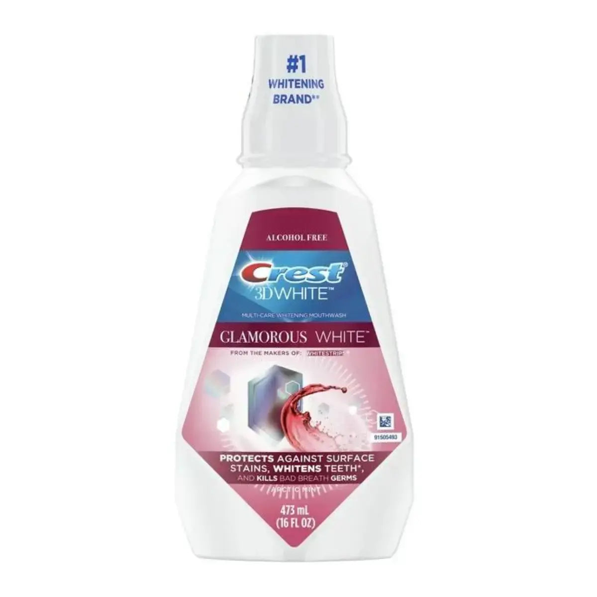 Mouthwash  Crest 3D White Glamorous White 473 ml