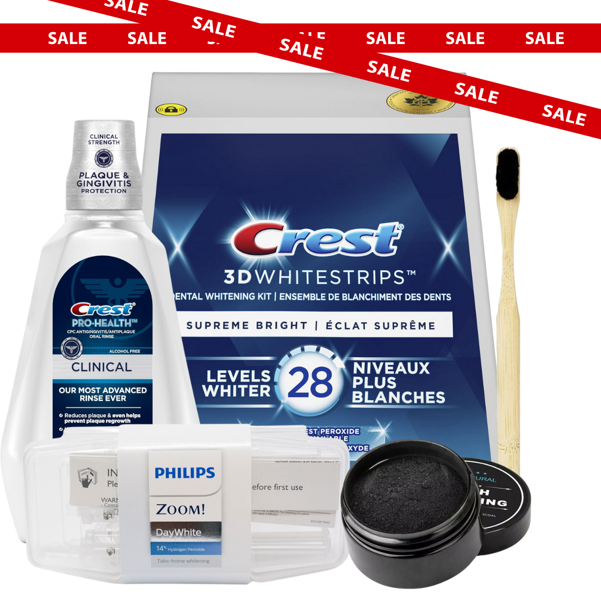 Complete Whitening Set: Crest Supreme Bright, Philips Zoom & More