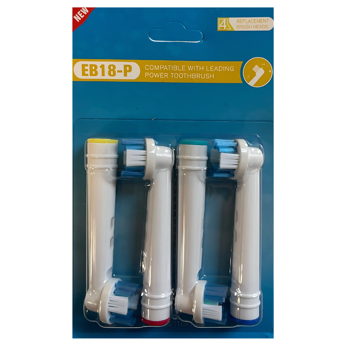 Set of 8 Replacement Brush Heads for Oral-B Electric Toothbrushes – 4x EB18-P/4x EB58-X